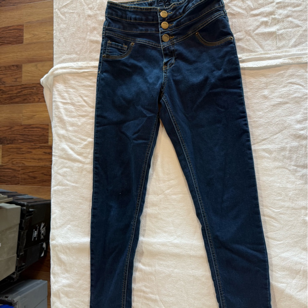 Rue21 Dark‎ Blue High-Waisted Jeggings